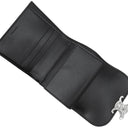 セリーヌ CELINE スモール フラップウォレット トリオンフ 10D783DPV.38SI ブラック カーフ 三つ折り財布 シルバー金具 黒