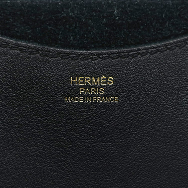 エルメス HERMES インザループ18 ブラック トリヨンクレマンス ヴォースイフト ハンドバッグ ゴールド金具 黒