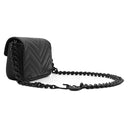 グッチ GUCCI GGマーモント ベルトバッグ 699757 ブラック レザー ショルダーバッグ ブラック金具 黒 GG チェーンバッグ クラッチ
