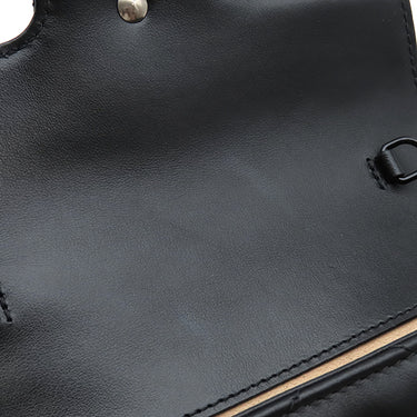 グッチ GUCCI GGマーモント ベルトバッグ 699757 ブラック レザー ショルダーバッグ ブラック金具 黒 GG チェーンバッグ クラッチ