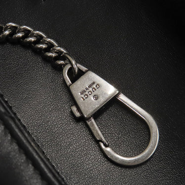 グッチ GUCCI GGマーモント ベルトバッグ 699757 ブラック レザー ショルダーバッグ ブラック金具 黒 GG チェーンバッグ クラッチ