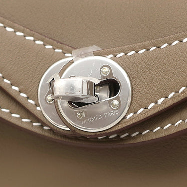 エルメス HERMES リンディ2 ミニ 20 エトゥープ ヴォースイフト ショルダーバッグ シルバー金具 新品 未使用 グレージュ 2026年製