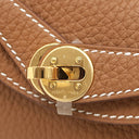 エルメス HERMES リンディ2 ミニ 20 ゴールド トリヨンクレマンス ショルダーバッグ ゴールド金具 茶 2026年製