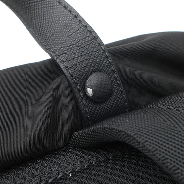 プラダ PRADA トライアングルロゴ バックパック 2VZ135 NERO ナイロン レザー テスートモンターニュ リュック・デイパック シルバー金具 黒 リュック 大容量