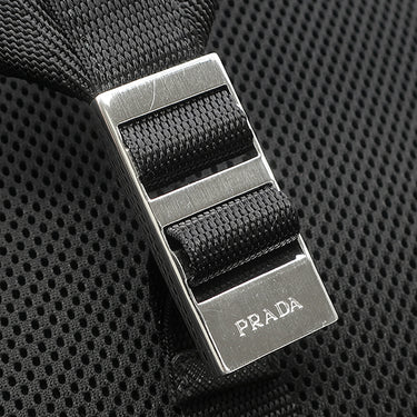 プラダ PRADA トライアングルロゴ バックパック 2VZ135 NERO ナイロン レザー テスートモンターニュ リュック・デイパック シルバー金具 黒 リュック 大容量