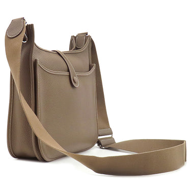 エルメス HERMES エヴリン3 PM エトゥープ トリヨンクレマンス ショルダーバッグ シルバー金具 グレージュ エブリン 2024年製