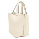 エルメス HERMES ピコタンロック 18 PM ナタ トリヨンクレマンス ハンドバッグ シルバー金具 新品 未使用 アイボリー 2025年製