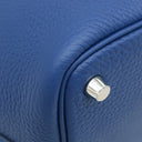 エルメス HERMES ピコタンロック 18 PM ブルータイ トリヨンクレマンス ハンドバッグ シルバー金具 青 2025年製
