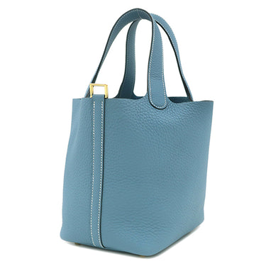 エルメス HERMES ピコタンロック 18 PM ニューブルージーン トリヨンクレマンス ハンドバッグ ゴールド金具 新品 未使用 水色 2025年製