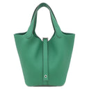 エルメス HERMES ピコタンロック 18 PM ヴェールヴェルティゴ トリヨンクレマンス ハンドバッグ シルバー金具 新品 未使用 緑 2025年製