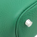 エルメス HERMES ピコタンロック 18 PM ヴェールヴェルティゴ トリヨンクレマンス ハンドバッグ シルバー金具 新品 未使用 緑 2025年製