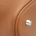 エルメス HERMES ピコタンロック MM 22 ゴールド トリヨンクレマンス ハンドバッグ シルバー金具 茶 2025年製