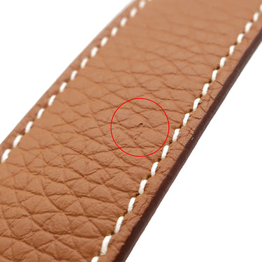 エルメス HERMES ピコタンロック MM 22 ゴールド トリヨンクレマンス ハンドバッグ シルバー金具 茶 2025年製