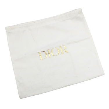 クリスチャン・ディオール Christian Dior サドルバッグ スモール ホワイト グレインカーフレザー ショルダーバッグ ゴールド金具 白