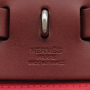 エルメス HERMES エールバッグジップPM 31 ローズテキサス×ルージュセリエ トワルオフィシエ ヴァッシュハンター 2WAYバッグ シルバー金具 ピンク 赤
