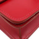 セリーヌ CELINE クラシックボックス スモール 189183 DLS.27ED レッド レザー ショルダーバッグ マットシルバー金具 赤