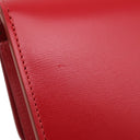 セリーヌ CELINE クラシックボックス スモール 189183 DLS.27ED レッド レザー ショルダーバッグ マットシルバー金具 赤