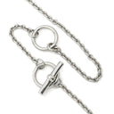 エルメス HERMES ミニマイヨン PM ペンダント クレーム×シルバー メタル エナメル ネックレス アイボリー クリーム シェーヌダンクル
