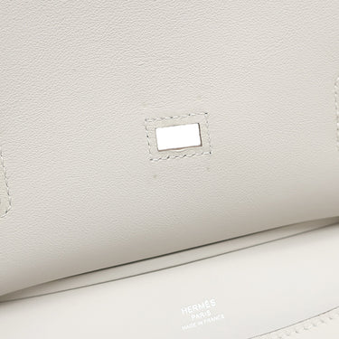 エルメス HERMES ジプシエール ミニ グリペール ヴォースイフト ショルダーバッグ シルバー金具 白 2025年製