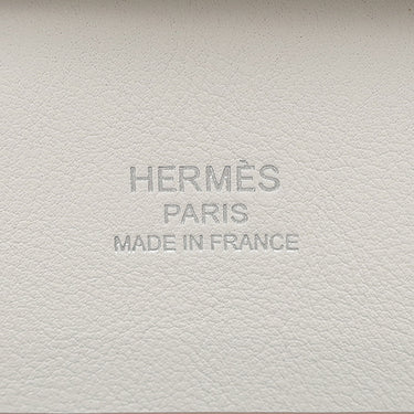 エルメス HERMES ジプシエール ミニ グリペール ヴォースイフト ショルダーバッグ シルバー金具 白 2025年製