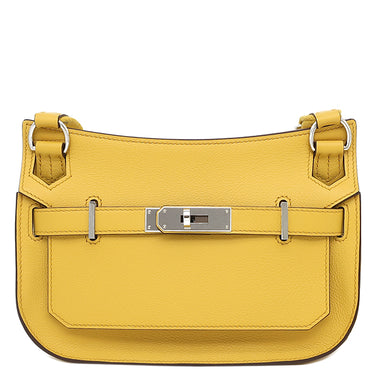 エルメス HERMES ジプシエール ミニ ジョーヌナプル エバーカラー ショルダーバッグ シルバー金具 黄色