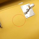 エルメス HERMES ジプシエール ミニ ジョーヌナプル エバーカラー ショルダーバッグ シルバー金具 黄色