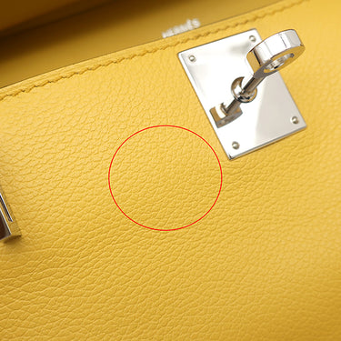 エルメス HERMES ジプシエール ミニ ジョーヌナプル エバーカラー ショルダーバッグ シルバー金具 黄色