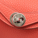 エルメス HERMES リンディ ミニ 20 ローズテキサス トリヨンクレマンス ショルダーバッグ シルバー金具