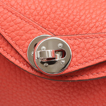 エルメス HERMES リンディ ミニ 20 ローズテキサス トリヨンクレマンス ショルダーバッグ シルバー金具