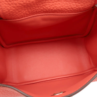 エルメス HERMES リンディ ミニ 20 ローズテキサス トリヨンクレマンス ショルダーバッグ シルバー金具