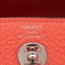エルメス HERMES リンディ ミニ 20 ローズテキサス トリヨンクレマンス ショルダーバッグ シルバー金具