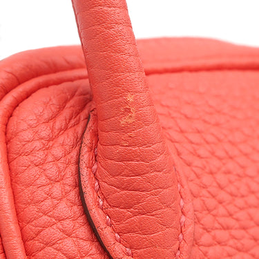 エルメス HERMES リンディ ミニ 20 ローズテキサス トリヨンクレマンス ショルダーバッグ シルバー金具