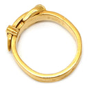 エルメス HERMES ブックルセリエ ダイヤ イエローゴールド K18YG ダイヤモンド #50(JP10) リング 指輪 18K 750 ベルトモチーフ 1P 1石 10号