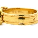 エルメス HERMES ブックルセリエ ダイヤ イエローゴールド K18YG ダイヤモンド #50(JP10) リング 指輪 18K 750 ベルトモチーフ 1P 1石 10号