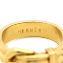 エルメス HERMES ブックルセリエ ダイヤ イエローゴールド K18YG ダイヤモンド #50(JP10) リング 指輪 18K 750 ベルトモチーフ 1P 1石 10号