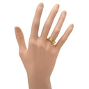 エルメス HERMES ブックルセリエ ダイヤ イエローゴールド K18YG ダイヤモンド #50(JP10) リング 指輪 18K 750 ベルトモチーフ 1P 1石 10号