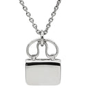 エルメス HERMES アミュレット コンスタンス ダイヤ ペンダント ホワイトゴールド K18WG ダイヤモンド ネックレス 18K 750 WG バッグモチーフ 65D