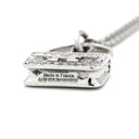 エルメス HERMES アミュレット コンスタンス ダイヤ ペンダント ホワイトゴールド K18WG ダイヤモンド ネックレス 18K 750 WG バッグモチーフ 65D
