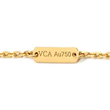 ヴァンクリーフアーペル Van Cleef & Arpels ヴィンテージ アルハンブラ ペンダント VCARA45900 パールホワイト×イエローゴールド K18YG マザーオブパール ネックレス 白 750 18K YG シェル