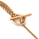 エルメス HERMES クルー ドゥ H ローズゴールド K18PG ブレスレット ピンクゴールド 18K 750 PG 3連チェーン