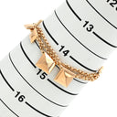 エルメス HERMES クルー ドゥ H ローズゴールド K18PG ブレスレット ピンクゴールド 18K 750 PG 3連チェーン