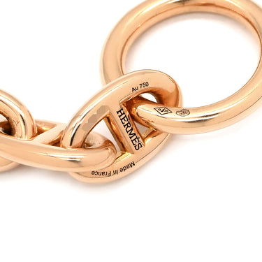 エルメス HERMES シェーヌダンクル PM ローズゴールド K18PG ブレスレット ピンクゴールド 18コマ 18K 750 PG