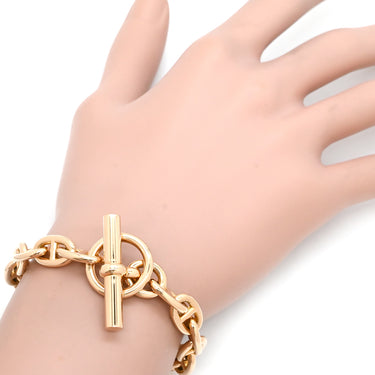 エルメス HERMES シェーヌダンクル PM ローズゴールド K18PG ブレスレット ピンクゴールド 18コマ 18K 750 PG