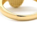 ヴァンクリーフアーペル Van Cleef & Arpels ヴィンテージ アルハンブラ VCARA41000 ブラックXイエローゴールド K18YG ダイヤモンド オニキス #51(JP11) リング 指輪 1Pダイヤ オニキス 11号