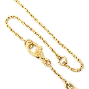 ヴァンクリーフアーペル Van Cleef & Arpels ヴィンテージ アルハンブラ VCARO9VA00 グリーン×イエローゴールド K18YG マラカイト ネックレス 750 18K 緑 マラカイト
