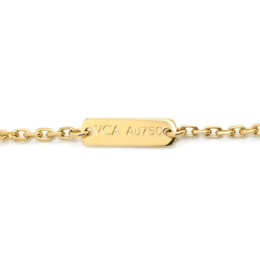 ヴァンクリーフアーペル Van Cleef & Arpels ヴィンテージ アルハンブラ VCARO9VA00 グリーン×イエローゴールド K18YG マラカイト ネックレス 750 18K 緑 マラカイト