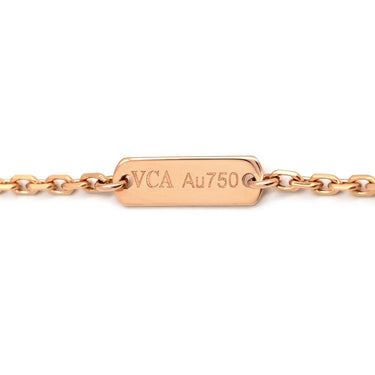 ヴァンクリーフアーペル Van Cleef & Arpels ヴィンテージ アルハンブラ VCARP4KK00 グレーXローズゴールド K18PG グレーマザーオブパール ネックレス 750 18K グレー シェル