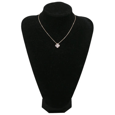 ヴァンクリーフアーペル Van Cleef & Arpels ヴィンテージ アルハンブラ VCARP4KK00 グレーXローズゴールド K18PG グレーマザーオブパール ネックレス 750 18K グレー シェル