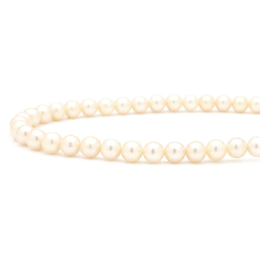 ミキモト MIKIMOTO パール 6.8-7.3mm パールホワイト×イエローゴールド K14YG パール ネックレス MIKIMOTO 真珠 14K 585
