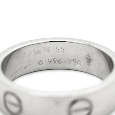 カルティエ Cartier LOVE ラブリング B4084700 ホワイトゴールド K18WG #55(JP15) リング 指輪 750 18K WG クラシックモデル 14号